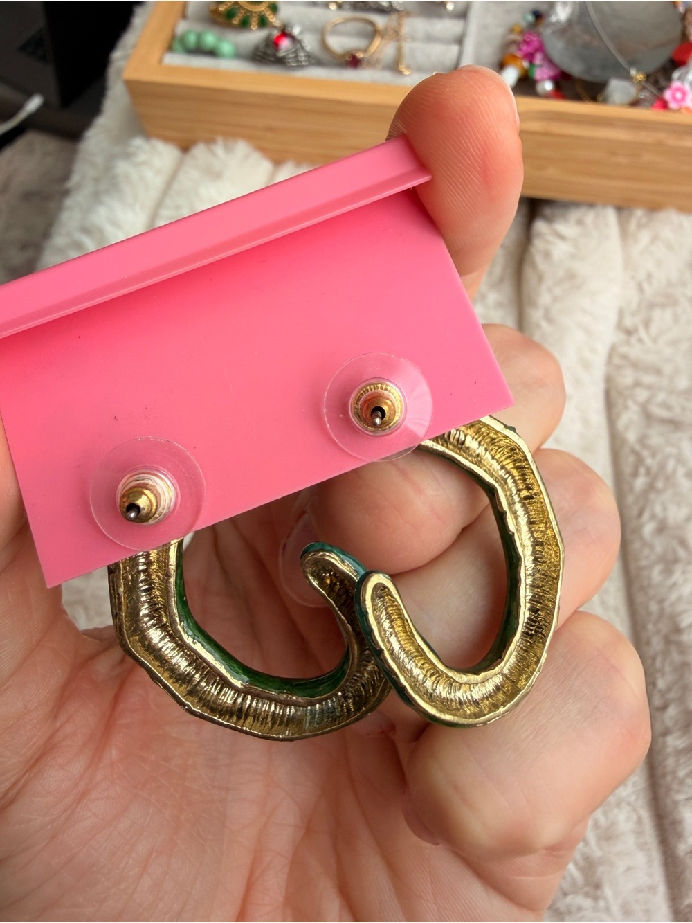 Vintage betsey Johnson snake earrings - Picture 5 of 5